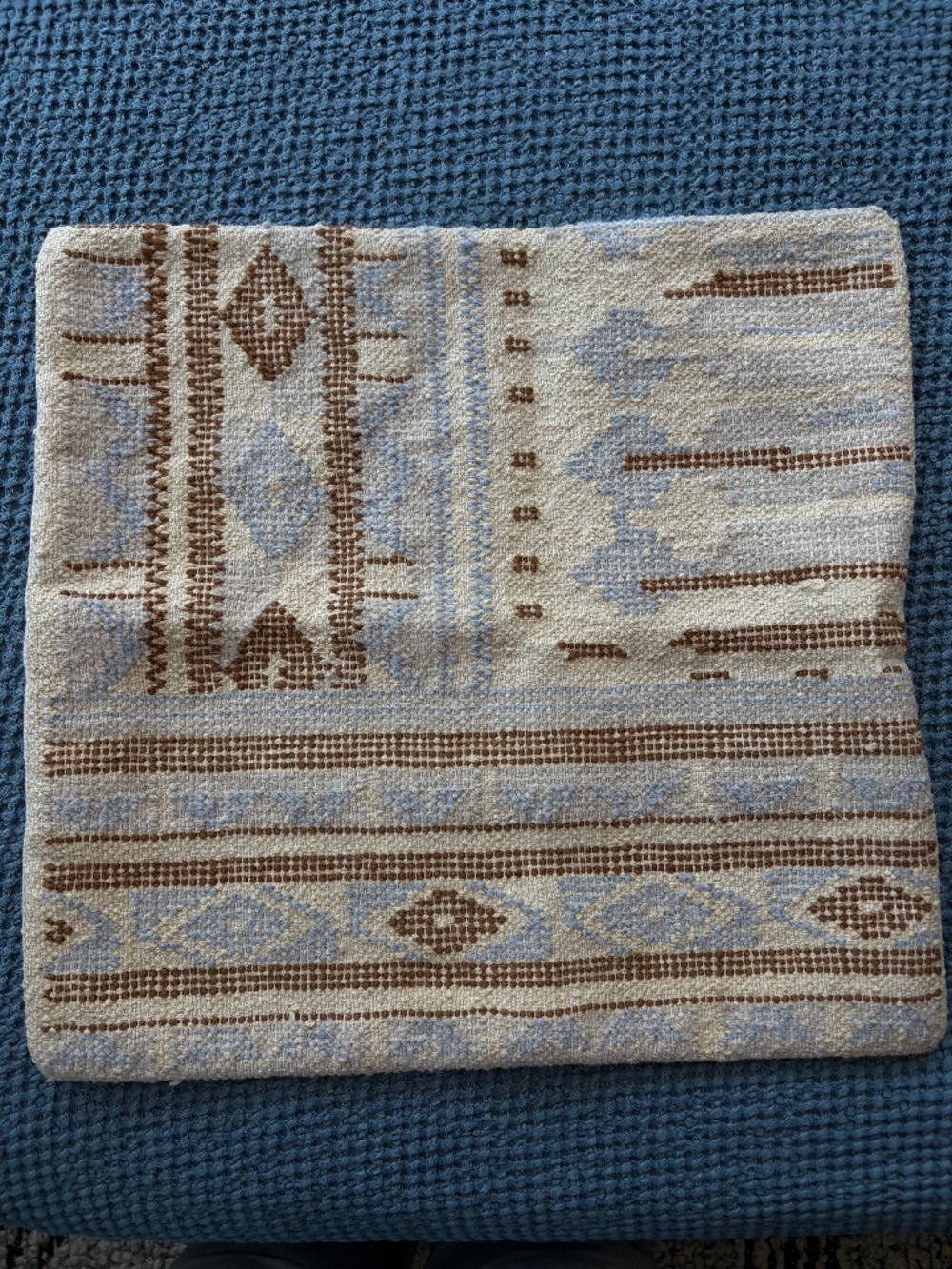 Neutral kilim pillow cover cream 20”